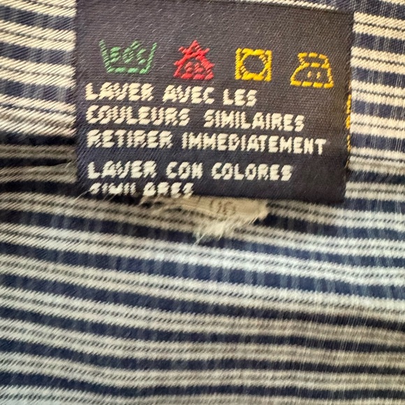 Men’s Tommy Hilfiger Striped Button Down Shirt 17 32-33 - Picture 6 of 7